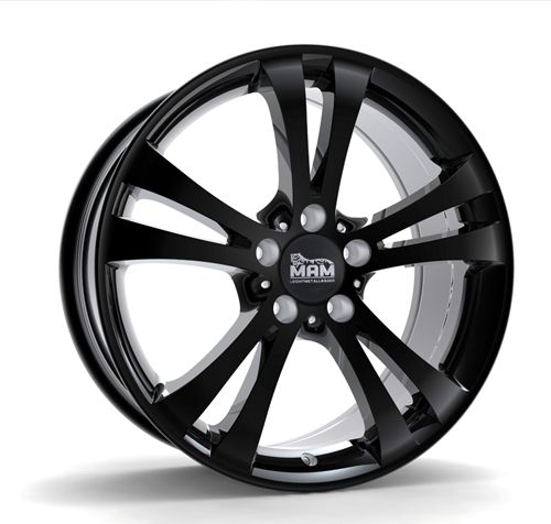 MAM D2 18 Alufelgen Black + 225/40 Reifen Audi A3 Cabrio Typ 8P