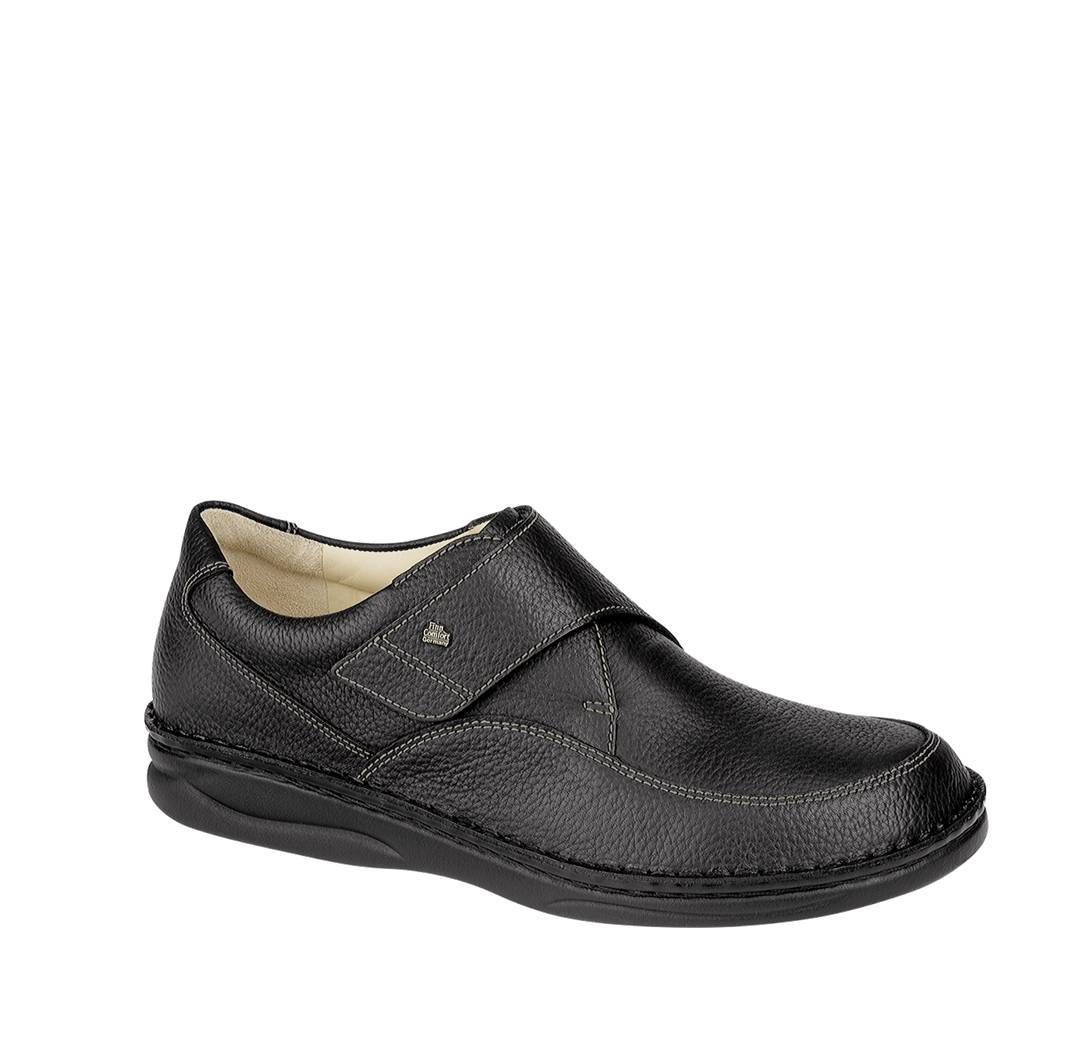 Finn Comfort Braga Halbschuh in Schwarz aus Bison Leder  mit oder