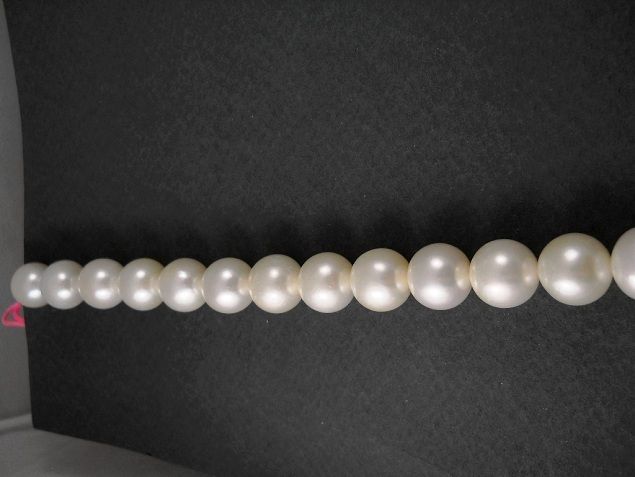 UNA COLLANA VERE PERLE COLTIVATE 11,5/13mm 44/45cm PEARL NECKLACE