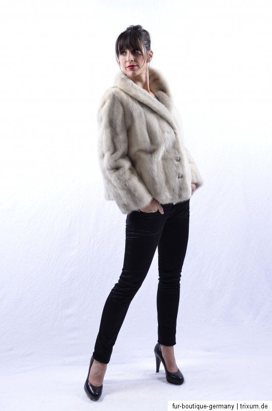 SAGA MINK TOURMALINE Fur Jacket Nerzjacke nerzmantel vison норка