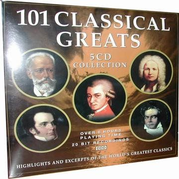 Various Composers  101 Classical Greats 5 CD Collecti