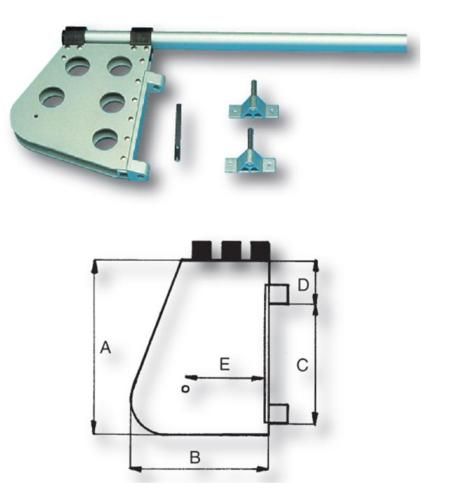 Ruder Rudersatz kurz ALU Ruderblatt für Jollen 240mm