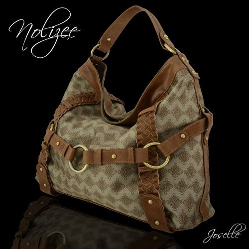 NOLIZEE JOSELLE HANDTASCHE LEDER CHAMPAGNE COGNAC UVP 249,  NEU