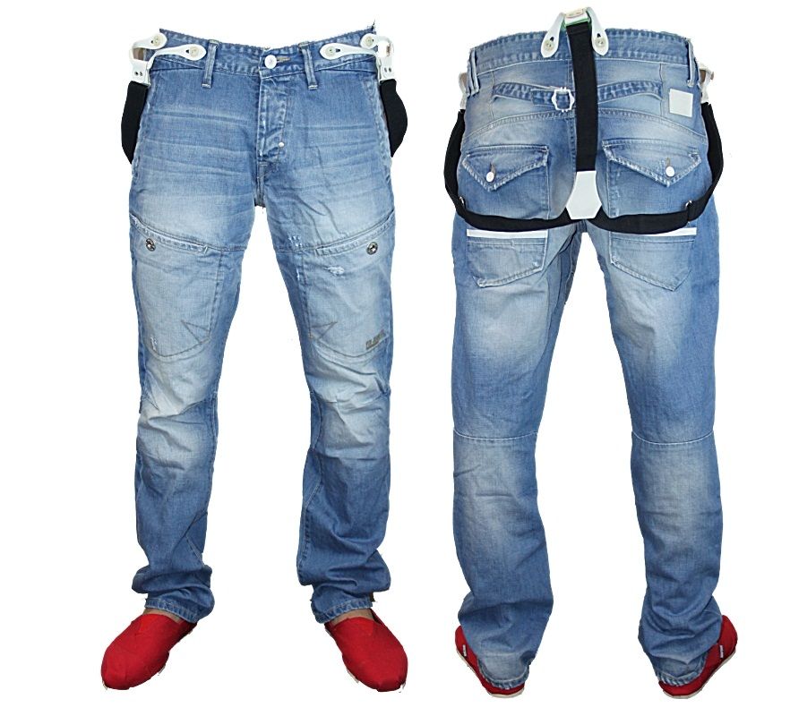 Jeans Herren VOI KOYOTO DESIGNER Tailliert Abnehmbare Hosenträger