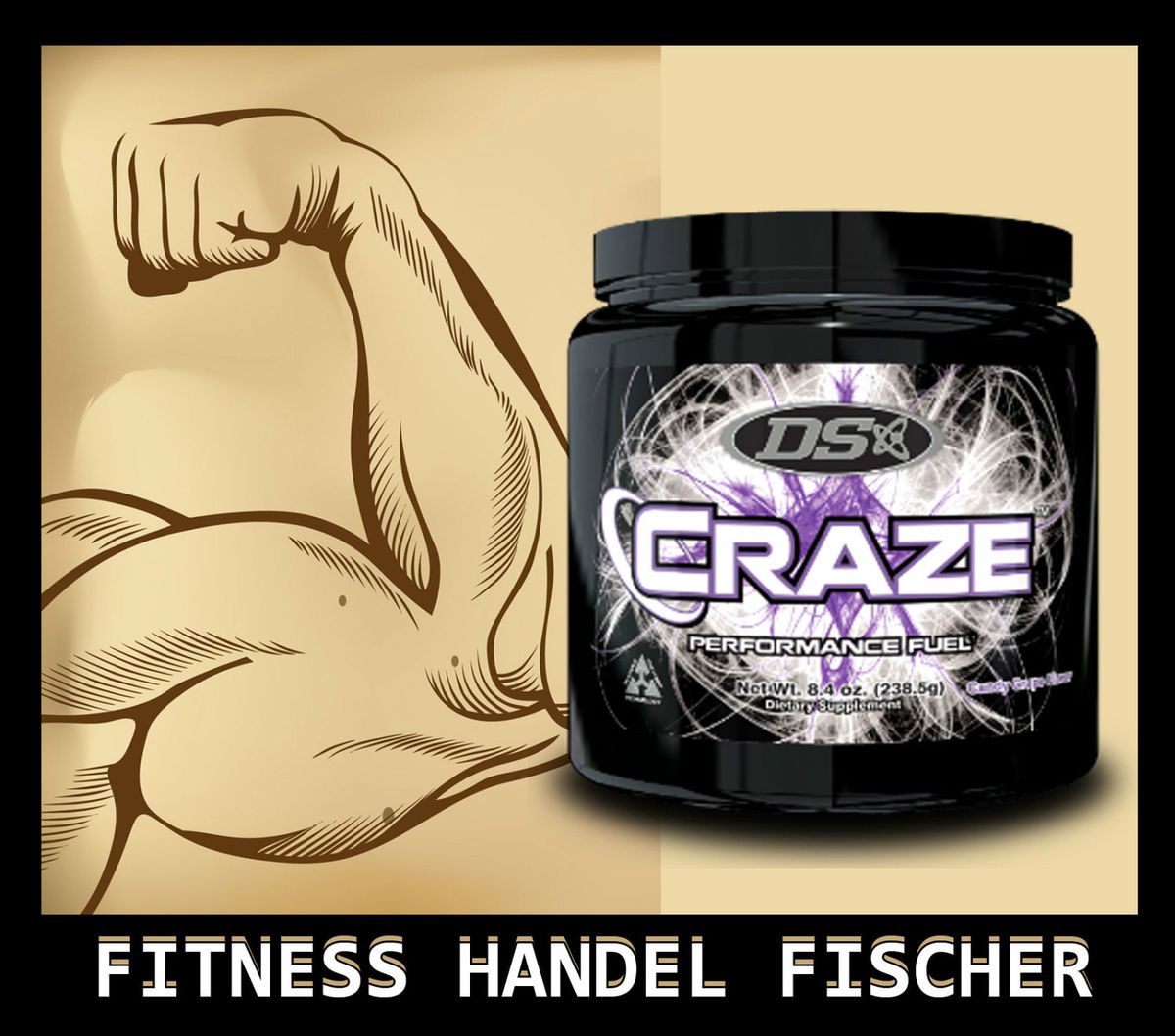 Driven Sports Craze 238,5g Pre Workout Booster Creatin