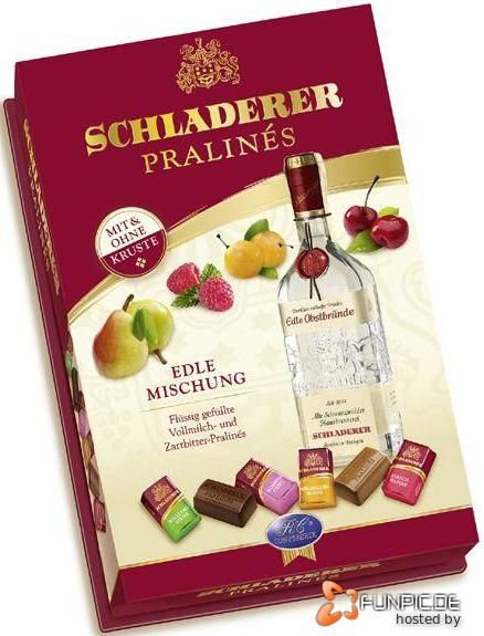 1000g=41,14€) Schladerer Pralinen   Edle Mischung   255 Gramm