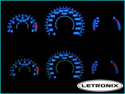 LETRONIX Plasma Tacho Volvo S40 V40 0 260Kmh 8000R