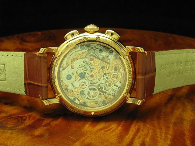 ALEXANDER SHOROKHOFF LEO TOLSTOI 18kt ROTGOLD CHRONOGRAPH MONDPHASE