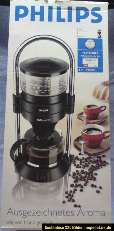 Philips HD 5405/60 Cafe Gourmet schwarz/chrom Top in OVP Kaffee