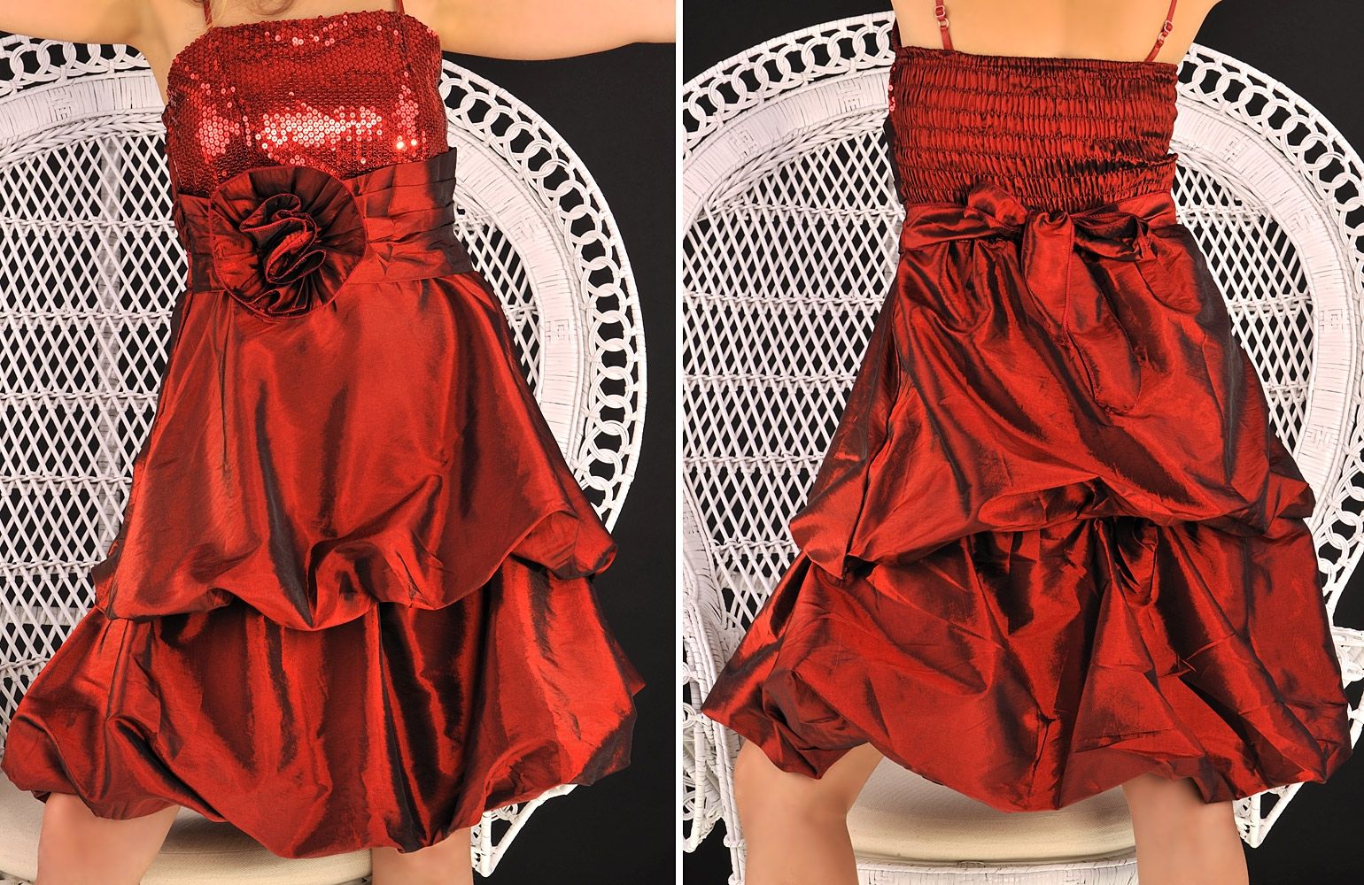 ABENDKLEID COCKTAIL BaLL KleiD SATIN PailleTTen RoT