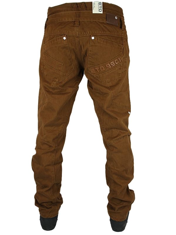 Herren ETO Jeans EM293 & EM298 Hose Karottenform Chino Männer Alle