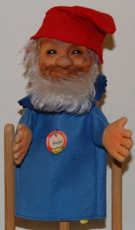 Steiff Handpuppe Hand Zwerg Dwarf Gucki KFS 17cm 60er Jahre RARE S297