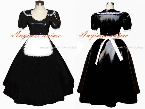 Sexy Lack PVC Dienstmaedchen Kleid (Zofen) Cosplay G304