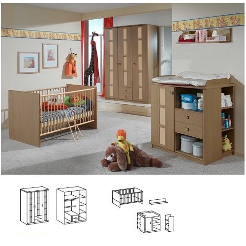 Babyzimmer Bambi 5tlg. Kinderzimmer Noccé Dekor