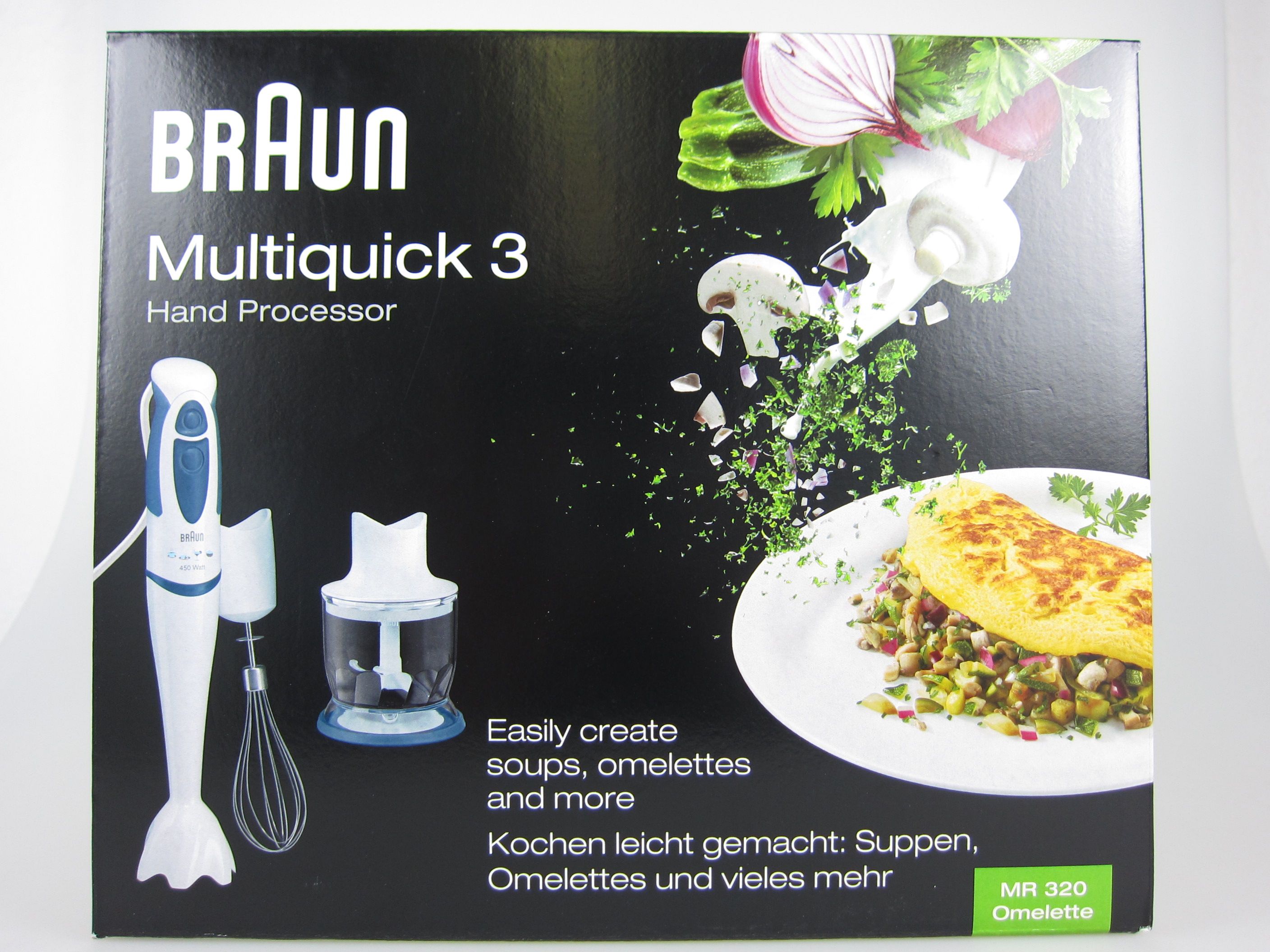 BRAUN Multiquik 3 MR 320 Omelette Stabmixer
