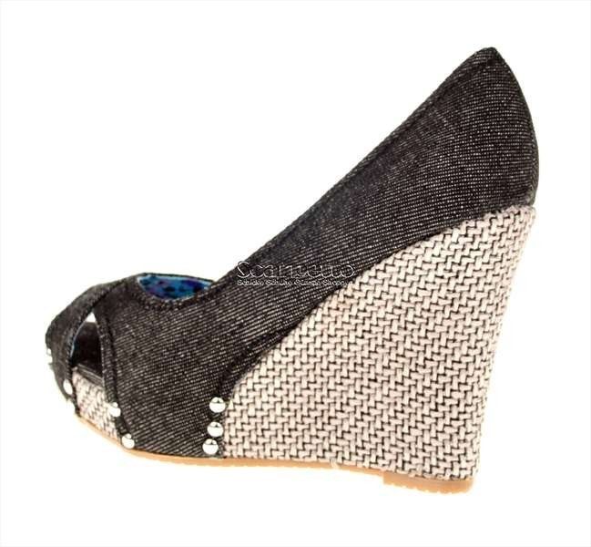 Neu Jumelles Damen Plateau Sandale Keilsandale Keilabsatz Wedge