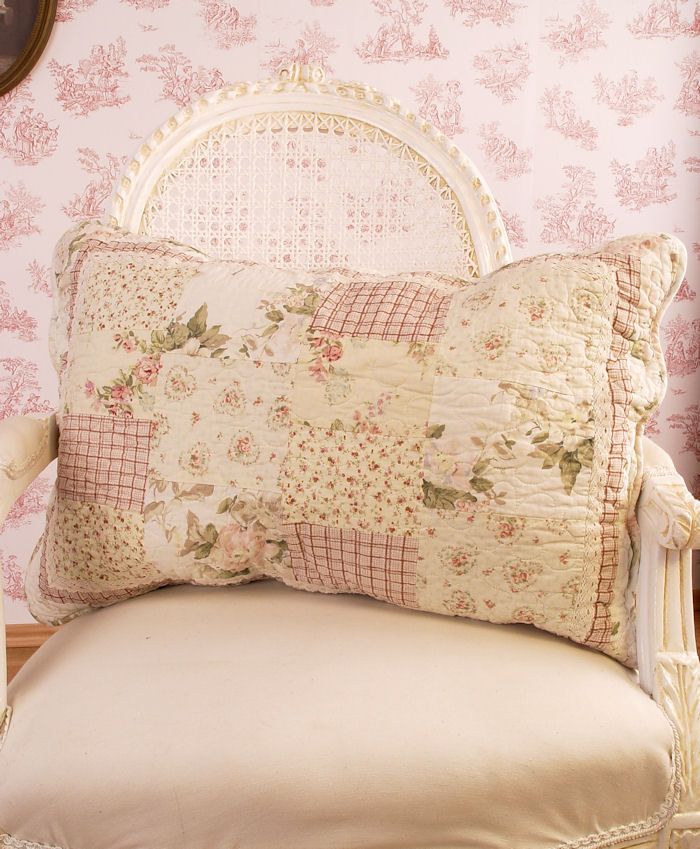 NOSTALGISCHES KISSEN VINTAGE ANTIQUE IM LANDHAUSSTIL ROSEN