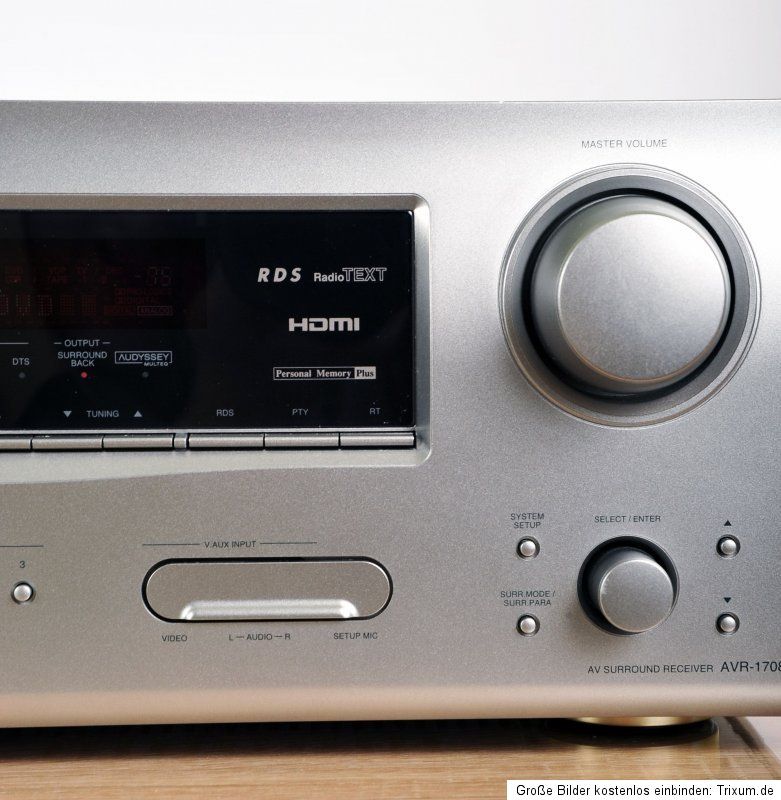 Denon AVR 1708 7.1 Kanal Receiver mit HDMI und Einmessmikro Bitte