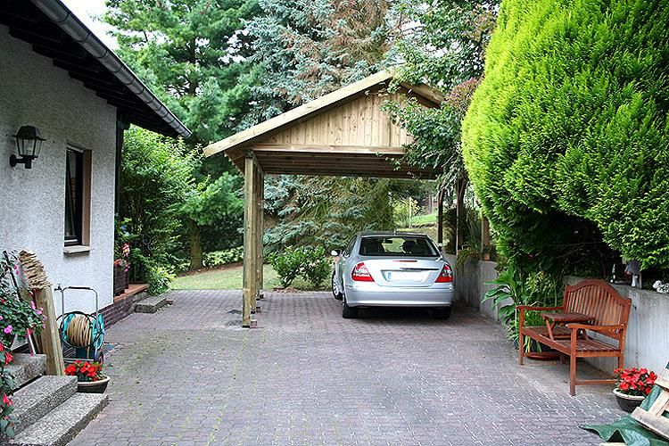 Carport (Satteldach) NÜRBURG I 350x600cm Bausatz Statik