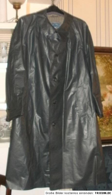 Regenmantel Vintage Latex Rubber Raincoat Herren Gummimantel 344