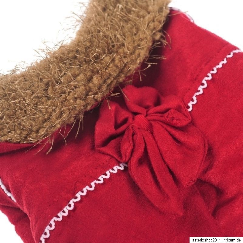 Süßer Hundemantel rot und rosa xS S M gefüttert Hundejacke Winter