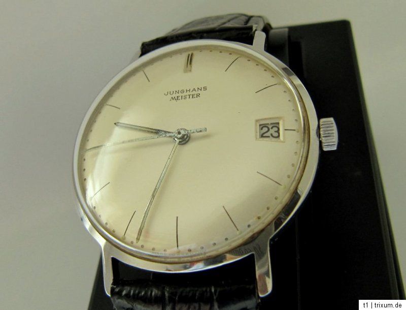 JUNGHANS MEISTER EDELSTAHL HERRENUHR;GANGGENAU,KAL. 684 TOPZUSTAND