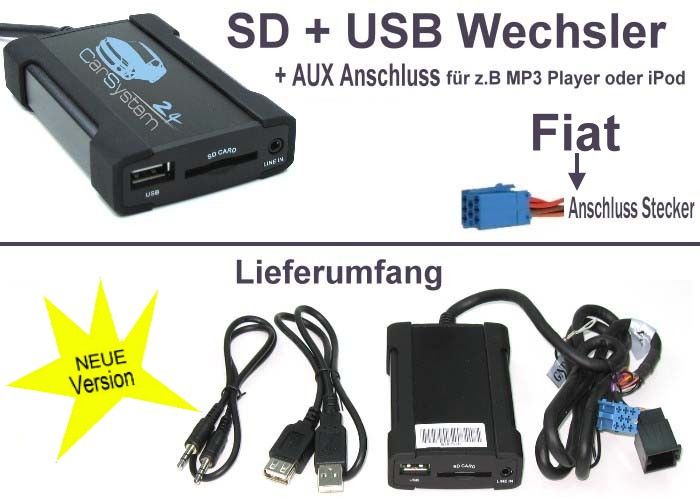 SD USB  Player FIAT Alfa Lancia Radio Adapter 364 #8