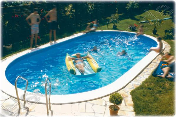 Schwimmbecken Oval Pool / 737 x 360 x 150 IH 0,8 (25)