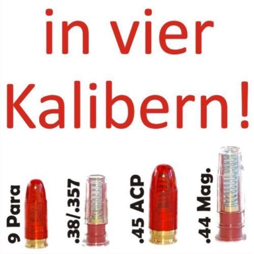 Pufferpatronen im Kaliber 9 Para .45 ACP .357/.44 Mag