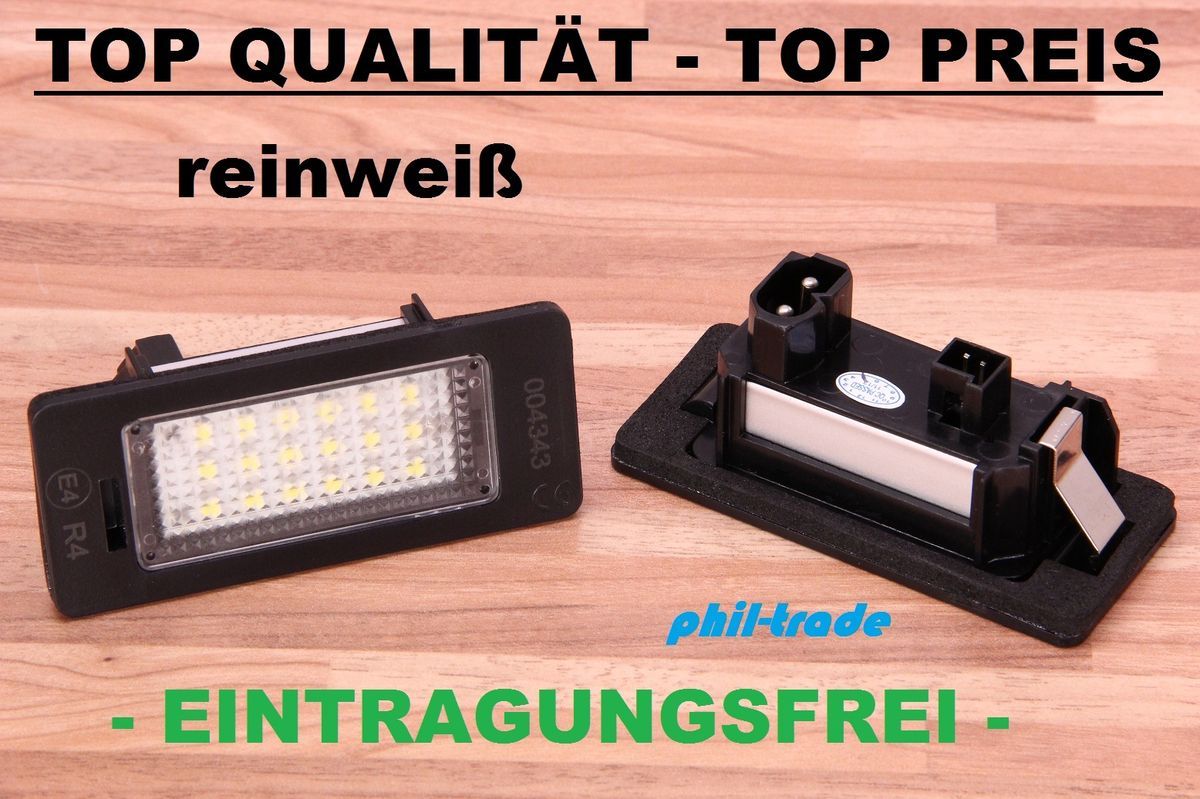 TOP Led Kennzeichenbeleuchtung BMW E39 E60 E61 E70 E71 E82 E88 E90 E91