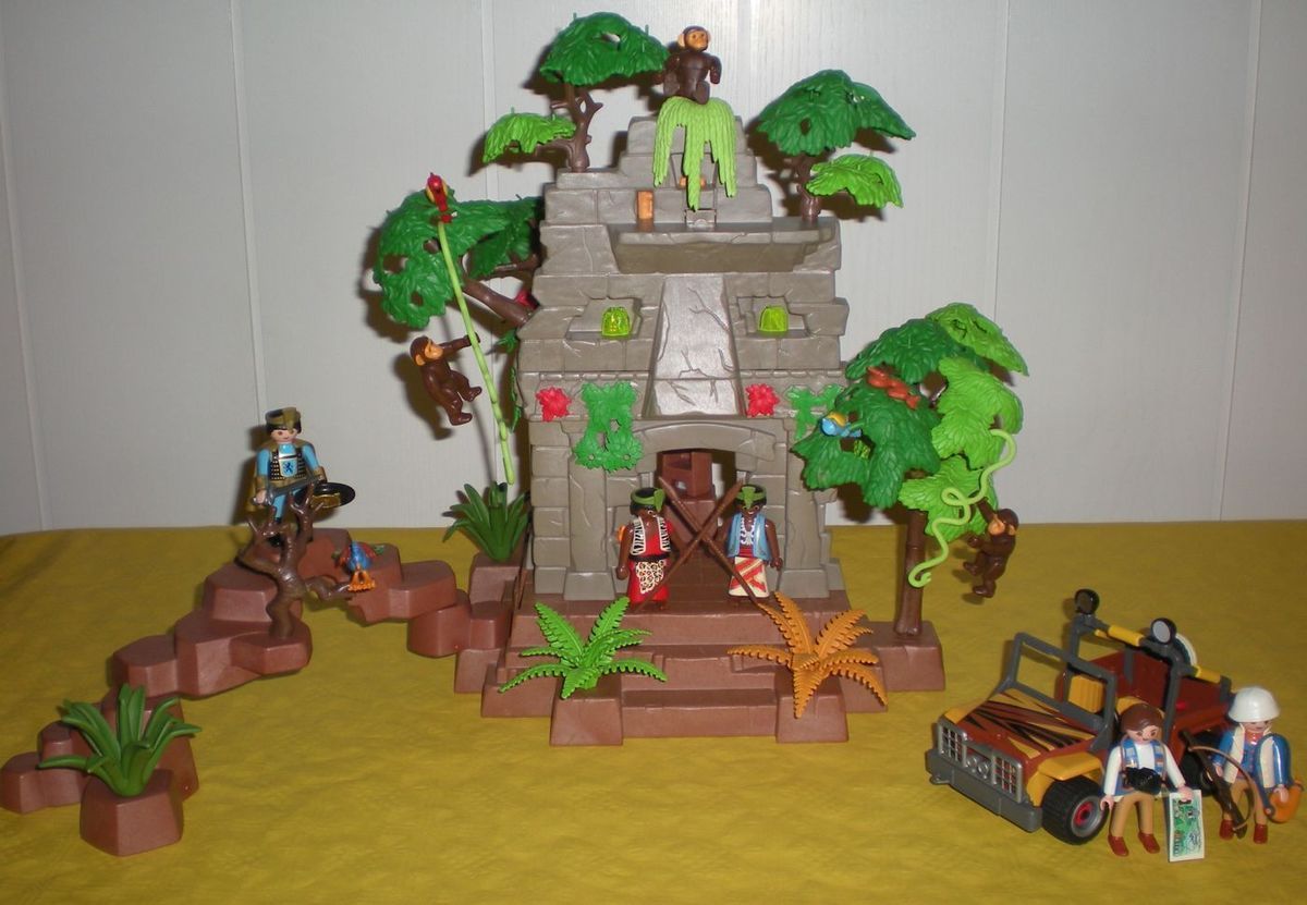 PLAYMOBIL Dschungel Ruine Inka 3015 Set mit vielen Extras 121 Teile