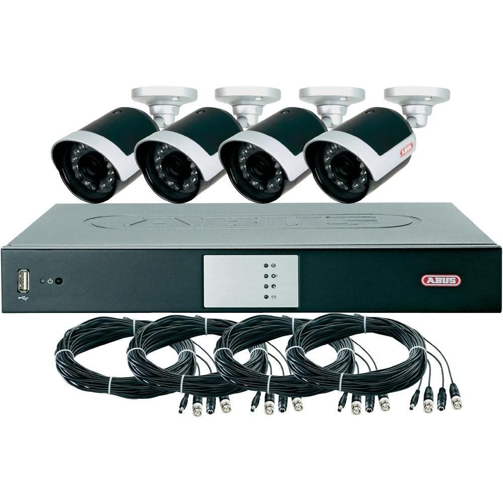 Eytron Uberwachungs Set mit 4 Kameras TVVR30403 Aufloesung TVL 380 TVL