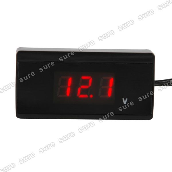 Auto Panel Meter Voltmeter Spannungsmesser ROT LED Spannungstester KFZ