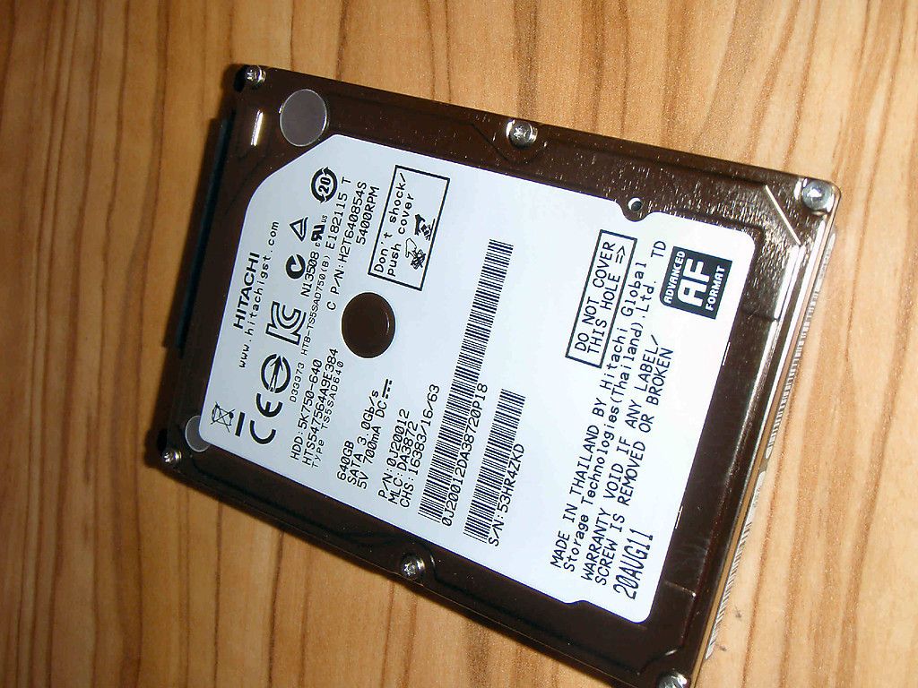 HDD Festplatte 5K750 640 HTS547654a9E384 TS5SAD640 640gb 640 gb wie