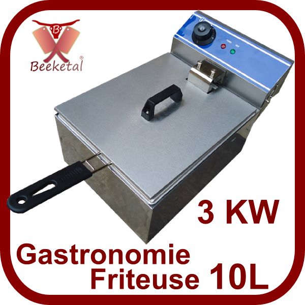 Beeketal Profi Gastronomie Imbiss Friteuse Fritteuse Fritöse 10L