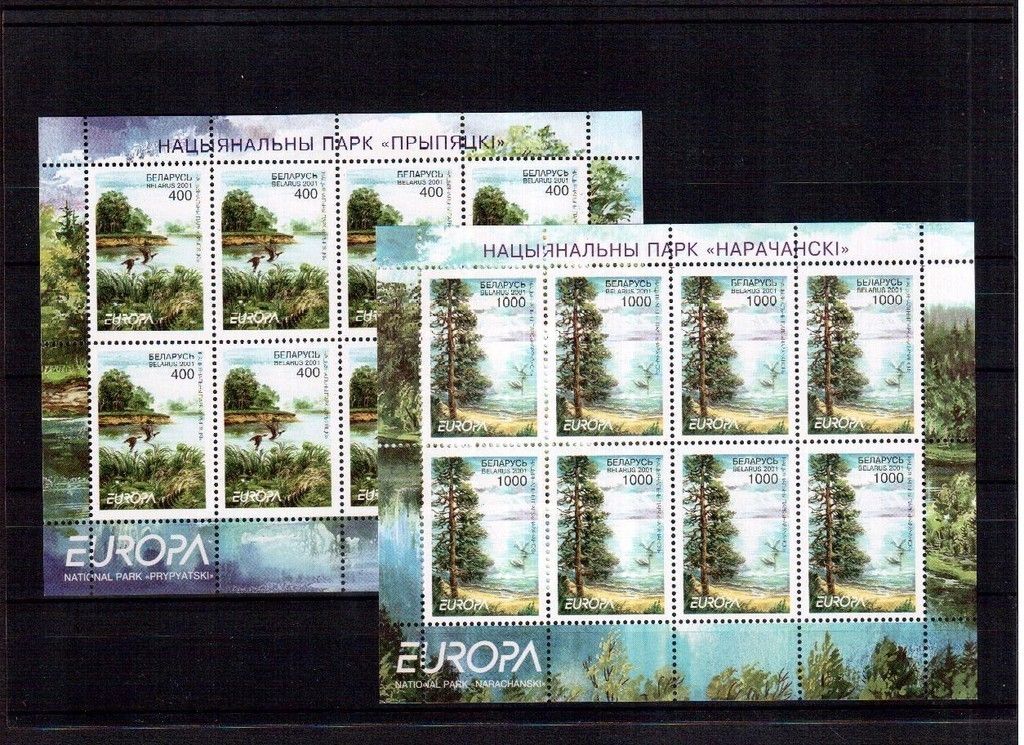 Weissrussland 409 10 Kleinbogensatz postfrisch CEPT 2001 Michel 60