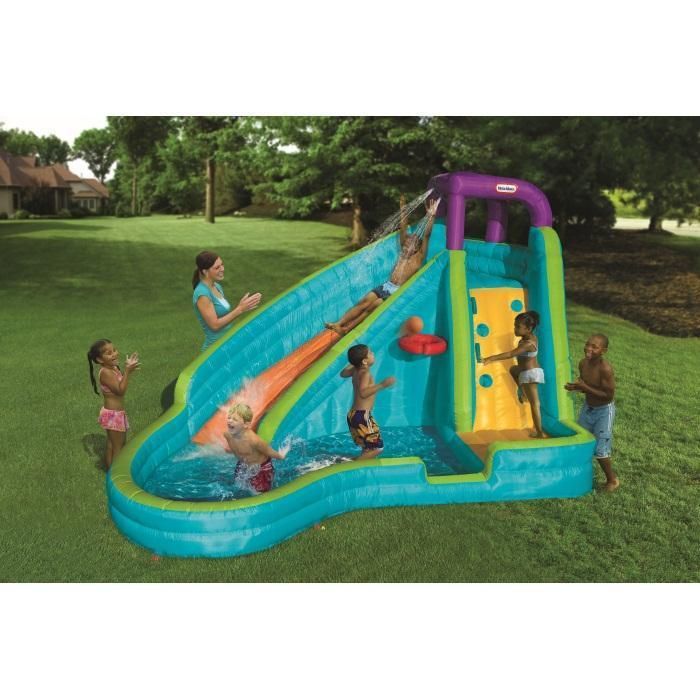 Little Tikes Gross Hüpfburg mit Rutsche Aquapark Premium NEU