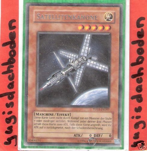 Yu Gi Oh,Satellitenkanone, TU01 DE007, Rare