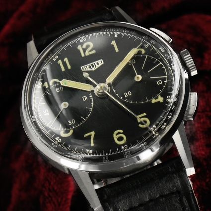 Ed Heuer Pre Carrera Chronograph Kaliber Valjoux 23 Herrenuhr aus 1940