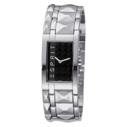 Esprit Uhr 102442003 Pure Black Rock Houston Damen Uhr NEU