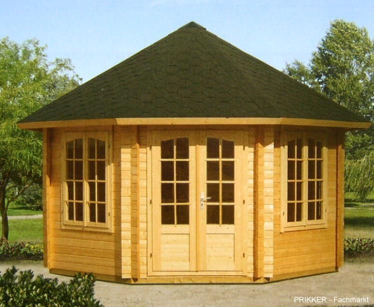 Pavillon Natalia Blockhaus 421 cm x 421 cm   44 mm