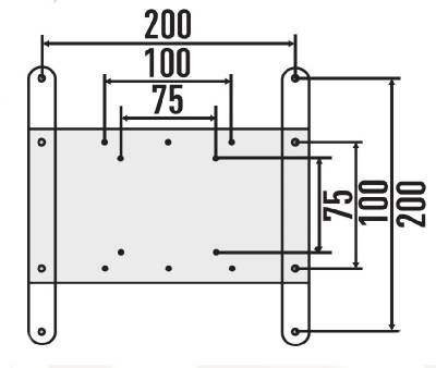 Wandhalter für Samsung 26 bis 32 Zoll LCD Geräte (232)