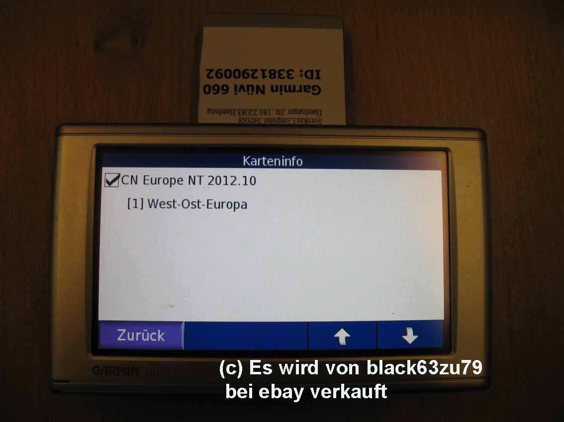 Garmin nüvi 660 Navigation System EU karten von 2012   ohne Zubehör