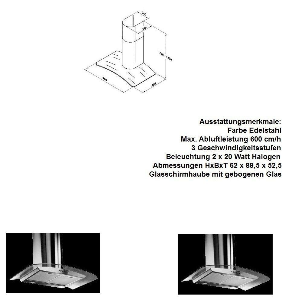 Edelstahl 90 cm DH 4222 schöne Form Ansehen NP.449 €