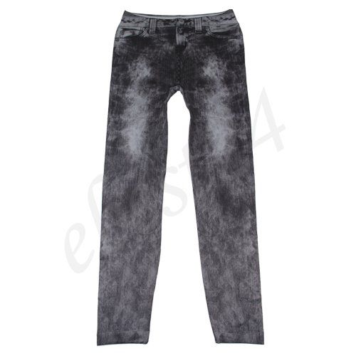 Jeans Stretch Treggings Leggings Jeggings Damenleggings Sexy schwarz