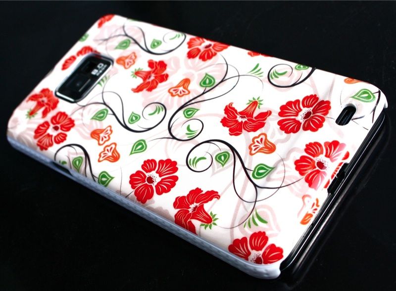 Samsung Galaxy S2 i9100 BLUMEN HARD Cover HÜLLE CASE