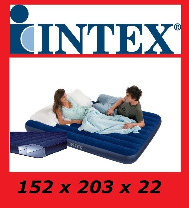 Intex Luftbett Gästebett Luftmatratze 203x152x22 cm NEU