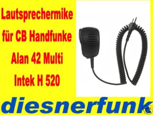 CB FUNK LAUTSPRECHERMIKE ALAN MIDLAND 42 G6 G7 G8 456R