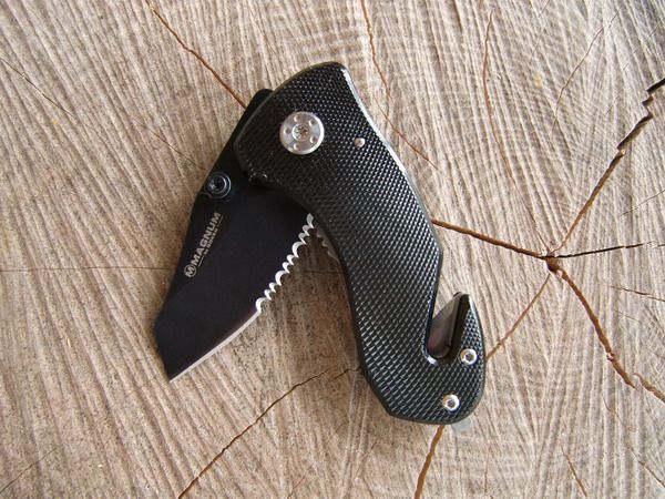 BÖKER Magnum BLACK RESCUE   EINHAND RETTUNGSMESSER   RESCUE KNIFE