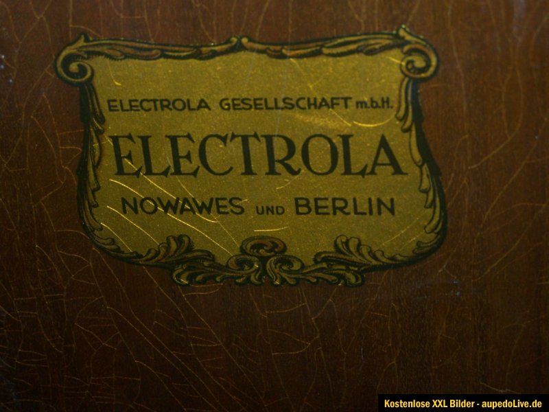 Einzigartiges Salon Grammophon , Schrankgrammophon von Electrola